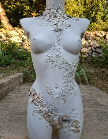 La Nymphe - Sculpture sur buste anthropomorphe La Nymphe