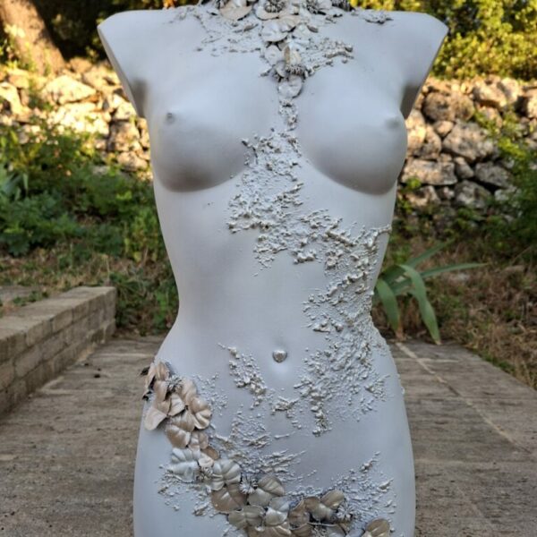 La Nymphe - Sculpture sur buste anthropomorphe La Nymphe