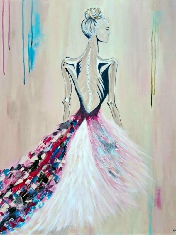 sous contrôle - Acrylique et techniques mixtes sur toile coton montée sur châssis – 81 × 65 cm