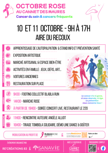 Exposition collective dans le cadre d'Octobre Rose – Commune du Cannet-des-Maures (83), le week-end du 10 et 11 octobre 2026- Présentation d'œuvres explorant la résilience et l'identité féminine face à l'épreuve corporelle.